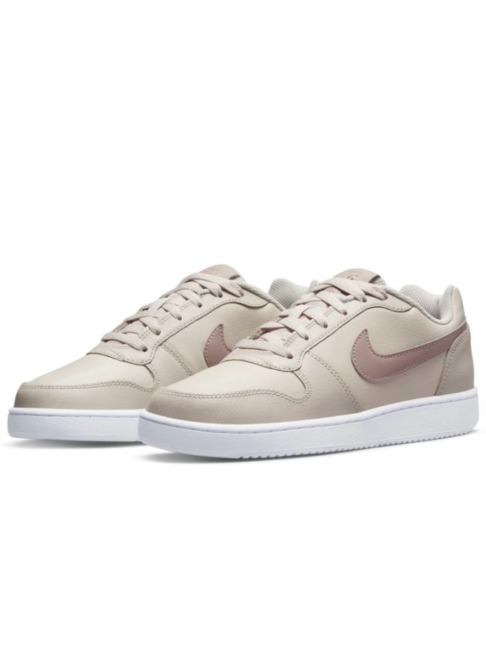 Brand New Nike Ebernon Low 'Desert Sand Diffused Taupe White' Women’s Shoes